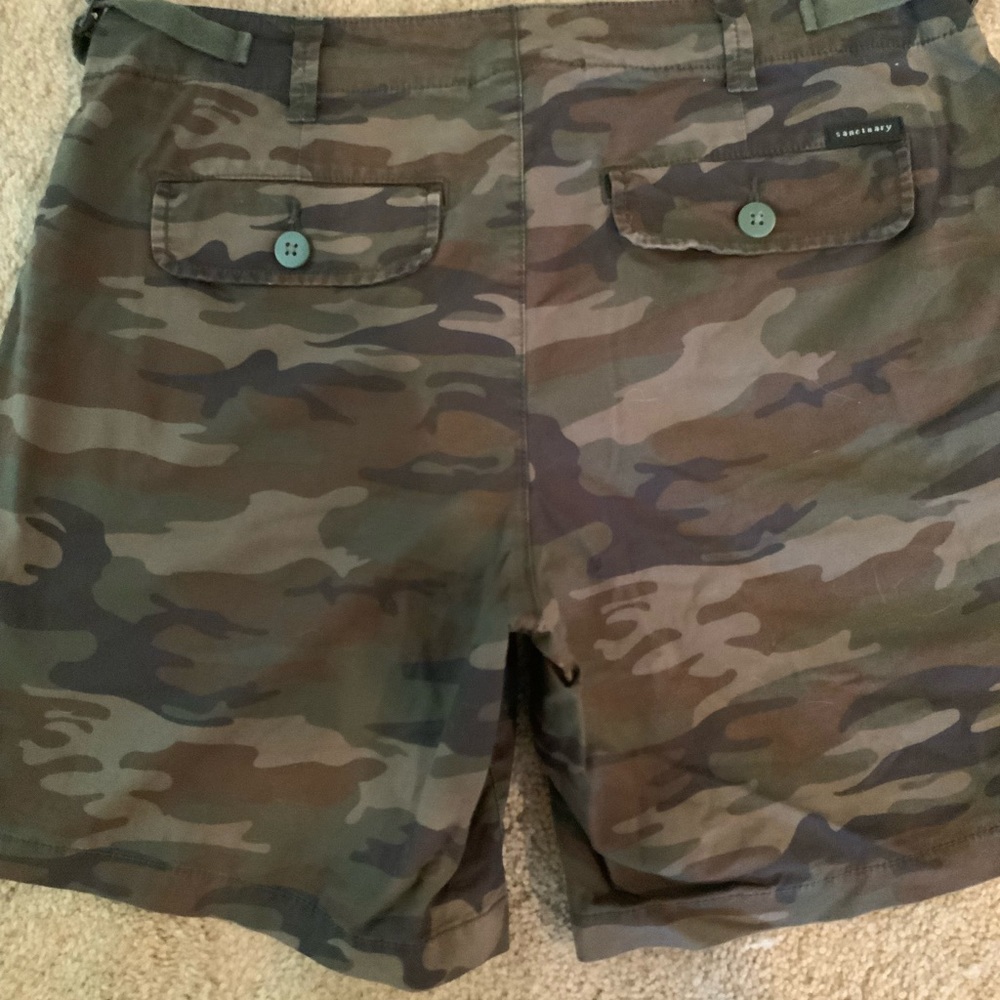 Woman’s sanctuary camouflage shorts